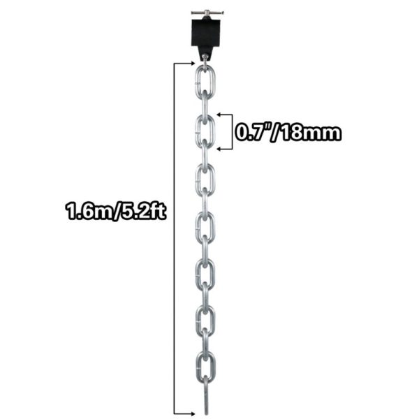 Reťaz Na Vzpieranie 20kg (Strieborná) – Obrázok 5