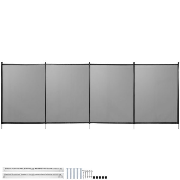 Bazénový Plot Sada 6ks (121,9 X 365,7 Cm)