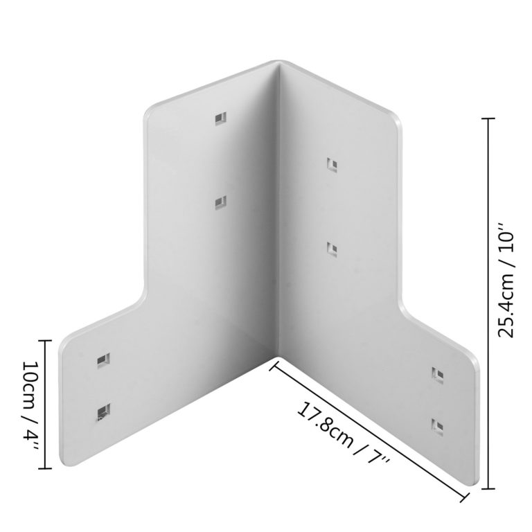 Rohové Konzoly 8ks (17,8 X 25,4cm) Biele – Obrázok 6