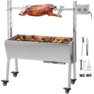 40kg Rotačný Gril Na Drevené Uhlie 94cm