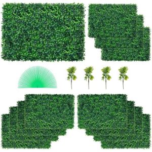 Panel Z Rastlín Umelého Buxusu UV 12ks – 60 X 40 4 Cm