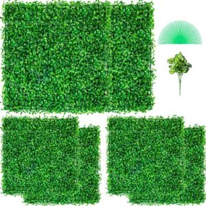 Panel Z Rastlín Umelého Buxusu UV 6ks – 50 X 50 4 Cm