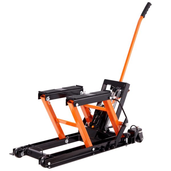 Hydraulický Zdvihák Na Motocykle 700kg (Oranžový) – Obrázok 5