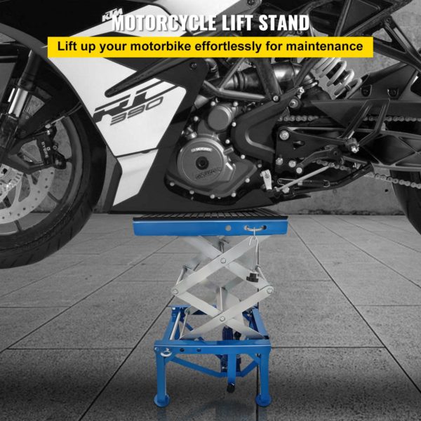 Motocyklový Zdvíhací Stojan Modrý – Obrázok 3