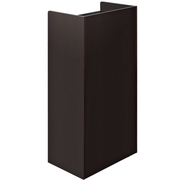 Drevený Rečnícky Pult S Kolieskami 40x120cm (Čierny) – Obrázok 4