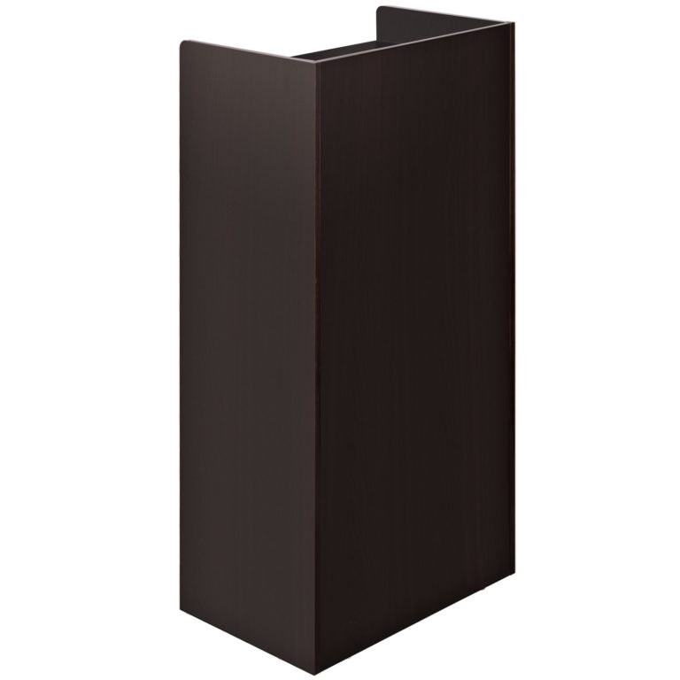 Drevený Rečnícky Pult S Kolieskami 40x120cm (Čierny) – Obrázok 4