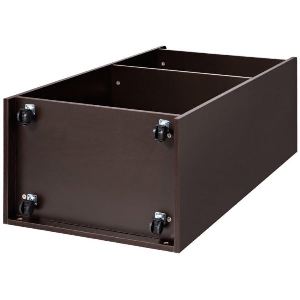 Drevený Rečnícky Pult S Kolieskami 40x120cm (Čierny) – Obrázok 3