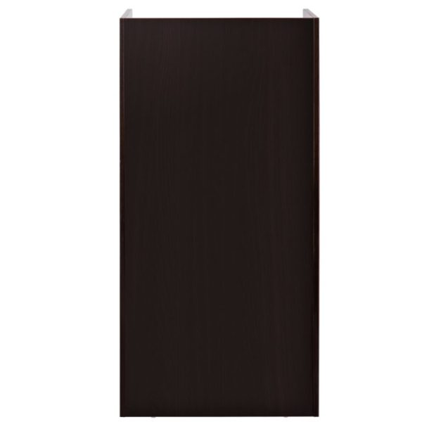 Drevený Rečnícky Pult S Kolieskami 40x120cm (Čierny) – Obrázok 2