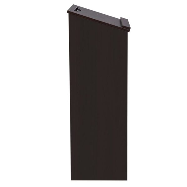 Drevený Rečnícky Pult S Kolieskami 60x120cm (S Naklonenou Doskou) (Čierny) – Obrázok 3