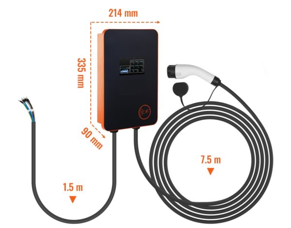 Nabíjacia Stanica Pre Elektrické Vozidlá / 0-32A Nastaviteľná, 7/11 KW, 220-240/380-400V