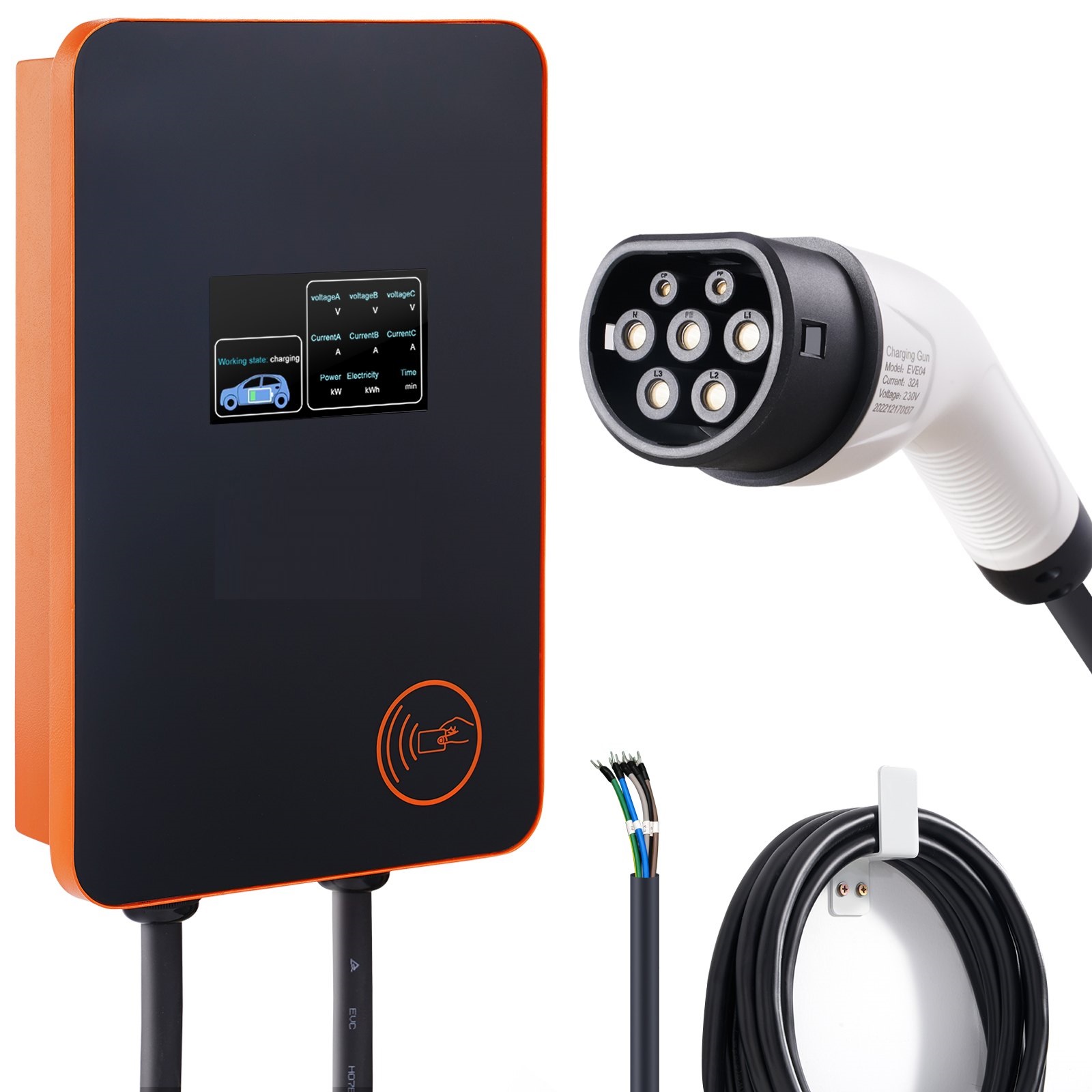 Nabíjacia Stanica Pre Elektrické Vozidlá / 0-32A Nastaviteľná, 7/11 KW, 220-240/380-400V – Obrázok 6