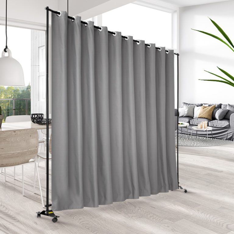 Oddeľovač Kancelárií, Rolovateľný (Sivý) 2.4 X 3 M – Obrázok 6