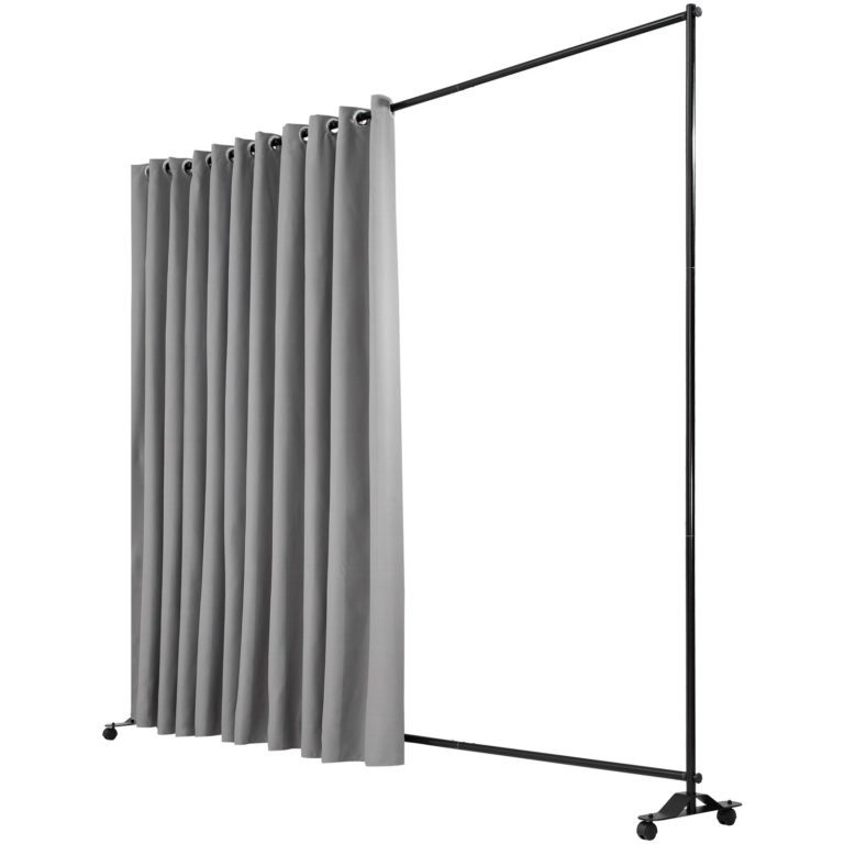 Oddeľovač Kancelárií, Rolovateľný (Sivý) 2.4 X 3 M – Obrázok 2