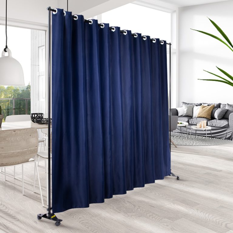 Oddeľovač Kancelárií, Rolovateľný (Tmavomodrý) 2.4 X 3 M – Obrázok 6
