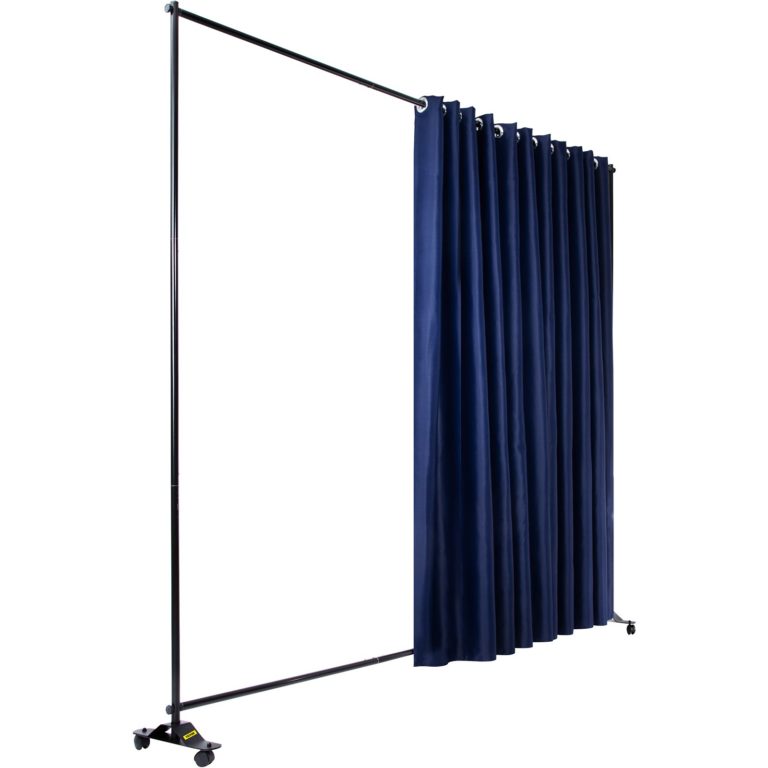 Oddeľovač Kancelárií, Rolovateľný (Tmavomodrý) 2.4 X 3 M – Obrázok 3