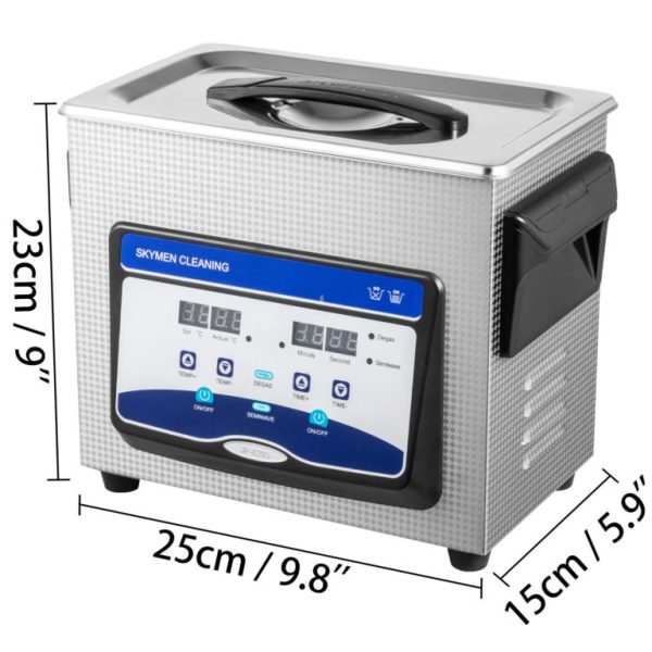 Ultrazvuková Digitálna Čistička 3,2l 40kHz – Obrázok 2