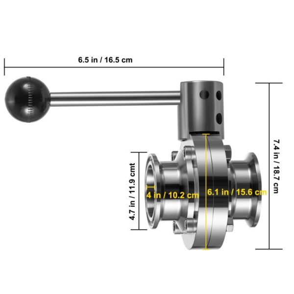 Guľový Ventil 102mm – Obrázok 2