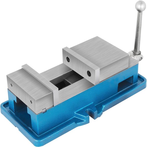 Sústruhový Zverák Stacionárny 100mm (Modrý) – Obrázok 6