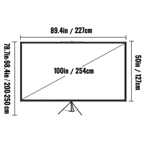 Projektorové Plátno 16:9 (100″/254 Cm) – Obrázok 5