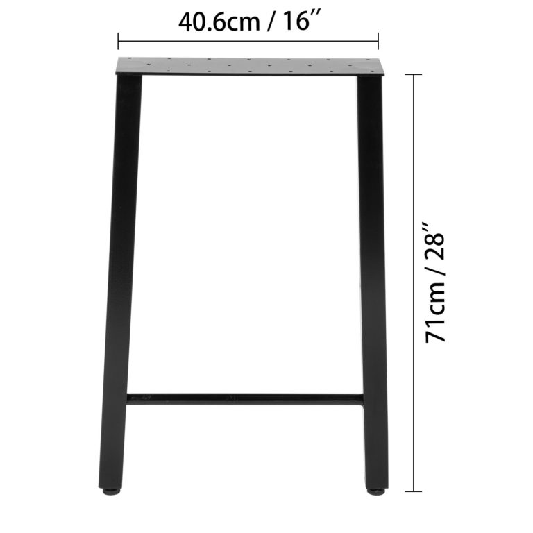 Set 2ks Kovových Nôh Stola V Tvare Štvorca (71 X 40,6 Cm) – Obrázok 4