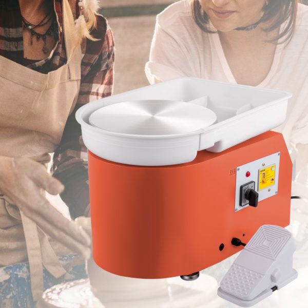 Elektrický Stroj Na Hrnčiarsky Kruh, 28 Cm / Oranžová – Obrázok 6