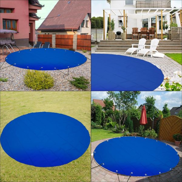 Kryt Pre Kruhové Bazény (4,5 M) Modrý – Obrázok 6