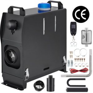 Prenosný Naftový Ohrievač Čierny 12V 8kW Manuálny