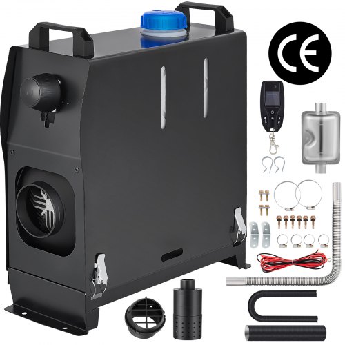Prenosný Naftový Ohrievač Čierny 12V 8kW Manuálny