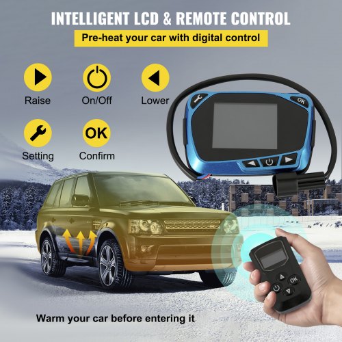 Prenosný Naftový Ohrievač 12V 8kW (1 Výduch) LCD Display – Obrázok 4