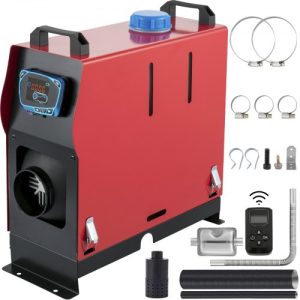 Prenosný Naftový Ohrievač 12V 8kW (1 Výduch) LCD Display