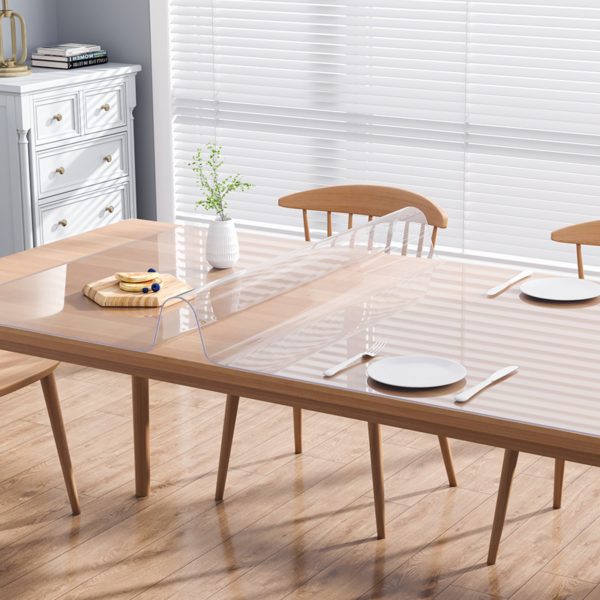 1,5 Mm Priehľadný Gumený Obrus (61,3 X 123 Cm) – Obrázok 3