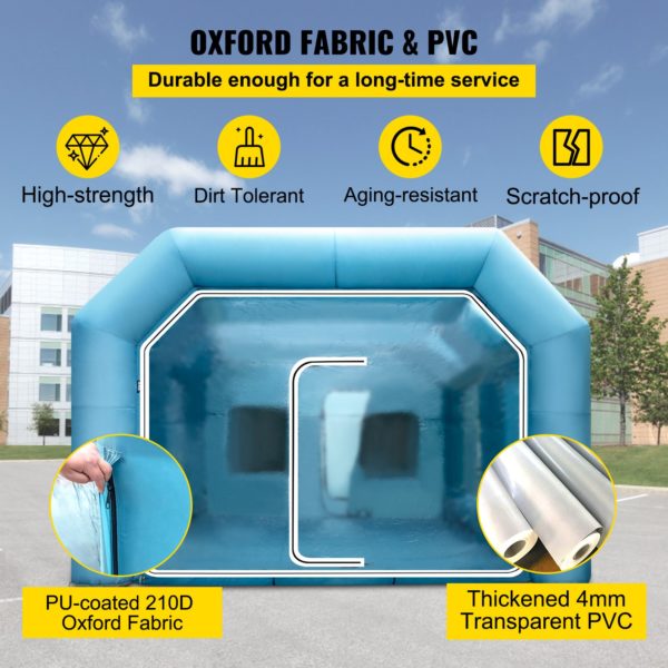 Nafukovací Stan Na Lakovanie S Dvoma Ventilátormi (8x4x3m) – Obrázok 3