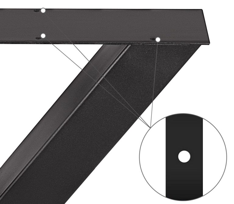 Set 2ks Kovových Nôh Stola V Tvare X (72 X 79cm) – Obrázok 3
