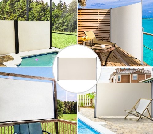 Výsuvná Bočná Markíza 180 X 300 Cm (Béžová) – Obrázok 5