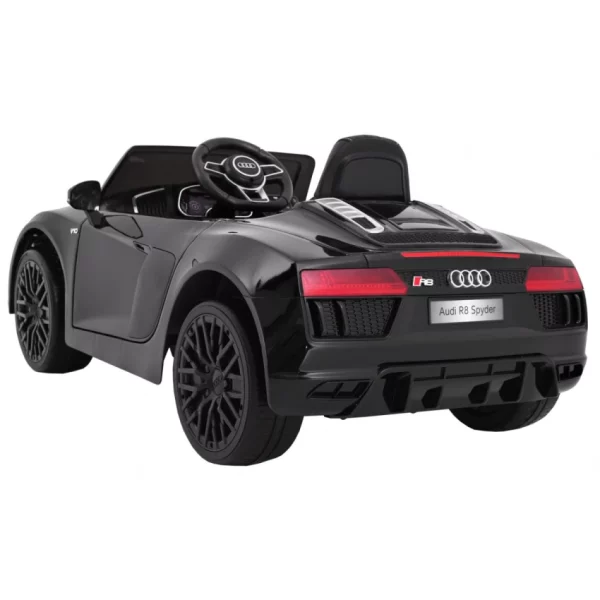 Joko Elektrické autíčko Audi R8 Spyder, 12V, EVA kolesá, čierna PA0182 CY – Obrázok 3