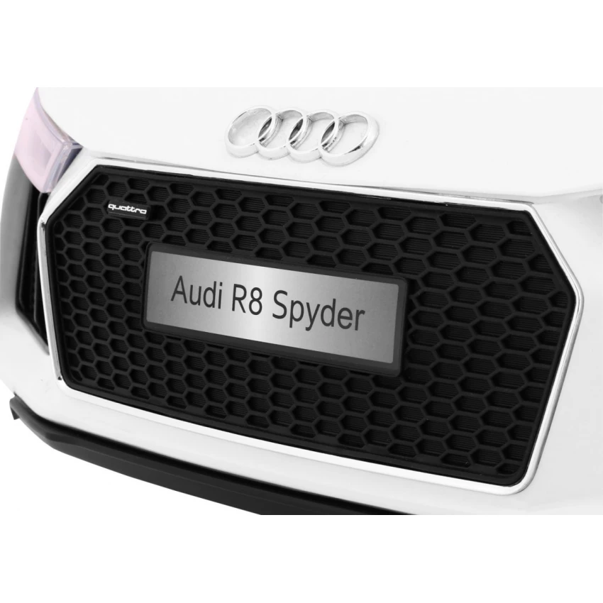 Joko Elektrické autíčko Audi R8 Spyder, 12V, EVA kolesá, biela PA0182 BI – Obrázok 6
