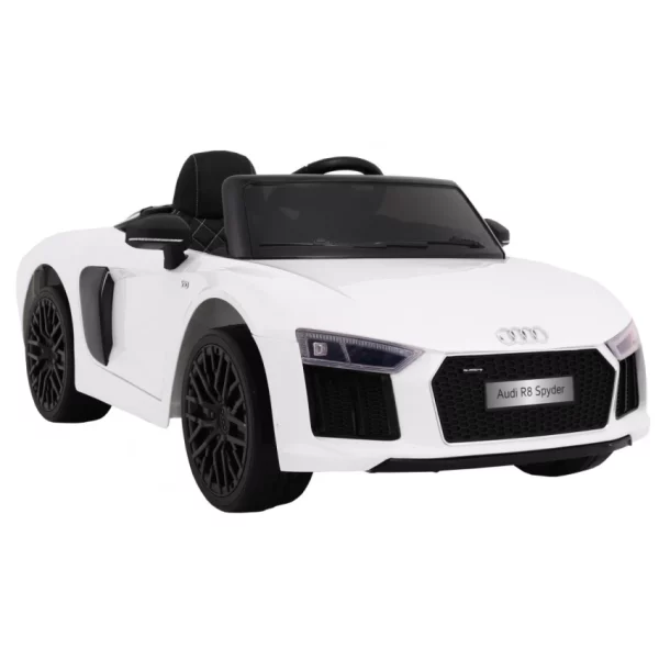Joko Elektrické autíčko Audi R8 Spyder, 12V, EVA kolesá, biela PA0182 BI – Obrázok 4