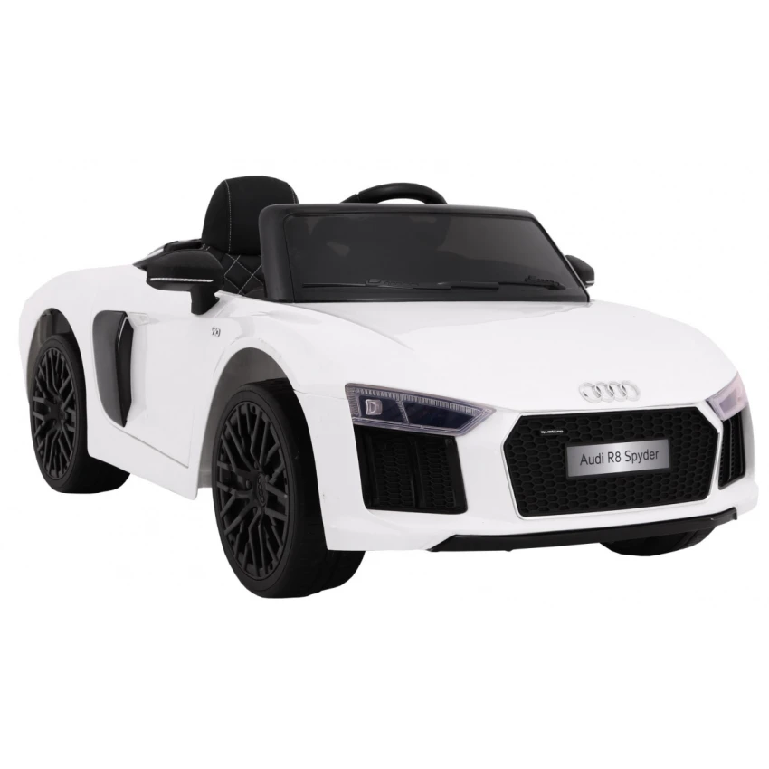 Joko Elektrické autíčko Audi R8 Spyder, 12V, EVA kolesá, biela PA0182 BI – Obrázok 4