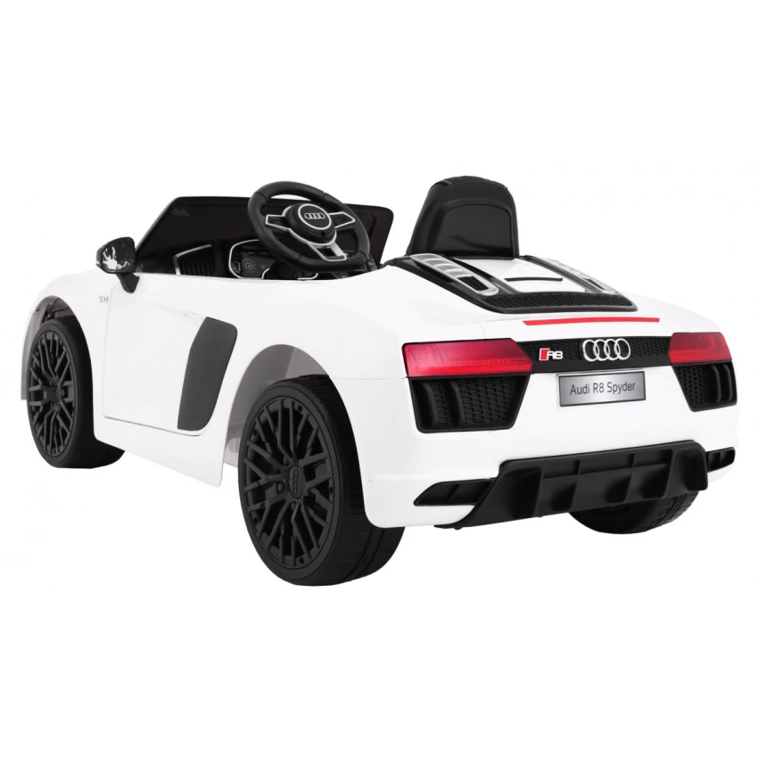 Joko Elektrické autíčko Audi R8 Spyder, 12V, EVA kolesá, biela PA0182 BI – Obrázok 8