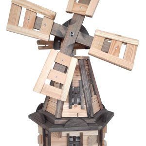 Drevený Veterný Mlyn Záhradný, Otočný, Dekoračný 90cm