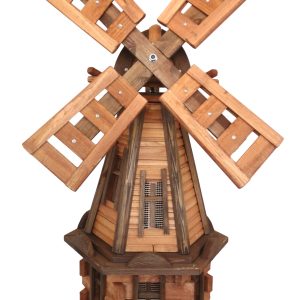 Drevený Veterný Mlyn Záhradný, Otočný, Dekoračný 90cm