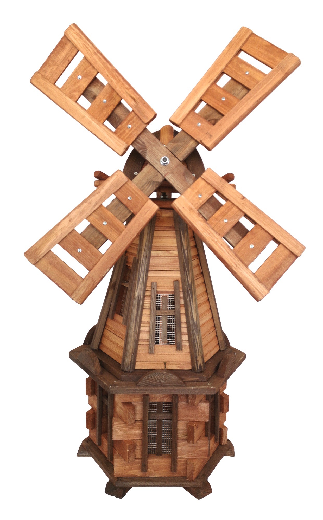 Drevený Veterný Mlyn Záhradný, Otočný, Dekoračný 90cm