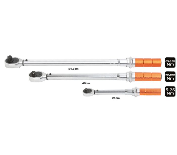 Sada momentových kľúčov 1/4", 3/8", 1/2" 3 ks – Obrázok 3