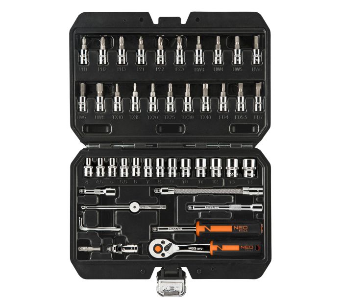 Nástrčné kľúče , 1/4 "CrV súprava 46SK – Obrázok 10