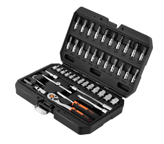 Nástrčné kľúče , 1/4 "CrV súprava 46SK – Obrázok 11
