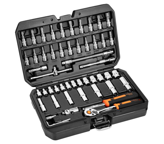 Nástrčné kľúče 1/4", súprava 53 ks