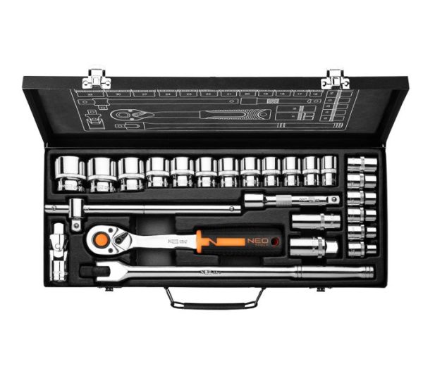 Nástrčné kľúče 1/2", súprava 25 ks, CrV – Obrázok 7