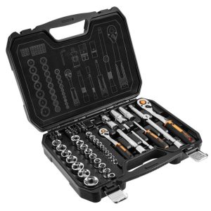 Nástrčné kľúče 1/2", 1/4", súprava 73 ks, CrV