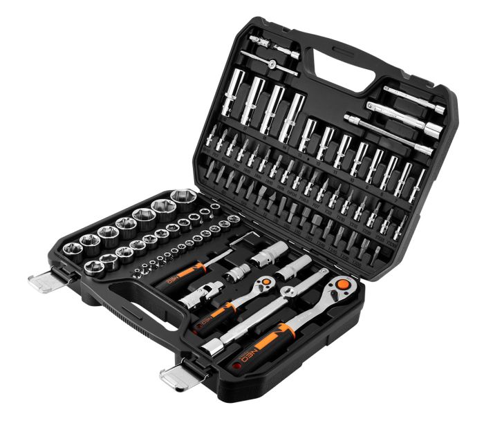 Nástrčné kľúče 1, 4, 1/2 "CrV súprava 94 ks – Obrázok 5