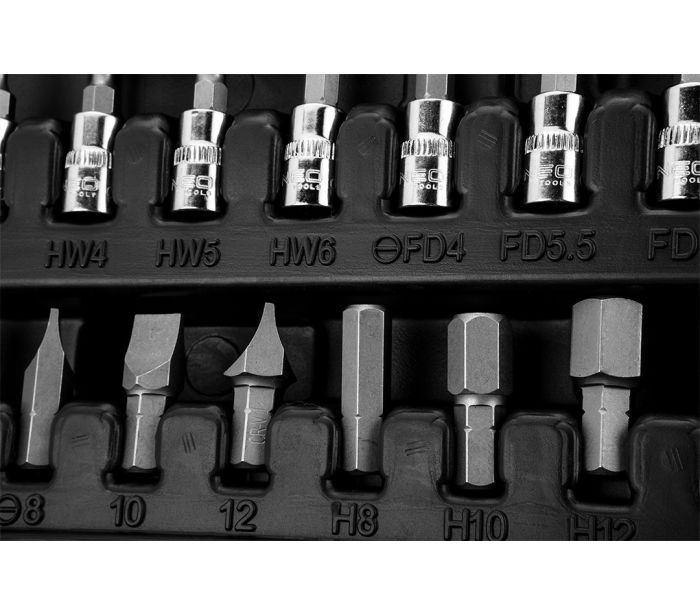 Nástrčné kľúče 1, 4, 1/2 "CrV súprava 94 ks – Obrázok 7
